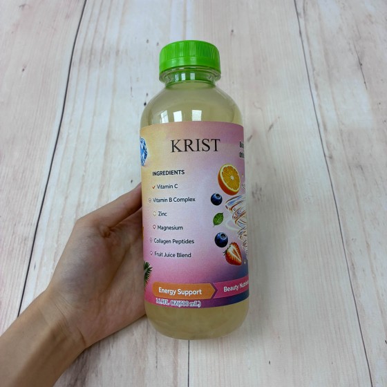KRIST Nutritional Fruit Beverage – Refreshing Fruit-Flavored Drink with Selected Nutritional Ingredients, Convenient Beverage for Home, Work and Travel